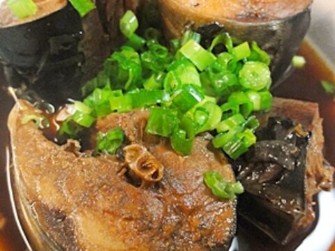 圧力鍋で、鯖の醤油煮